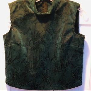 Vintage Style Mark sleeveless cropped turtleneck